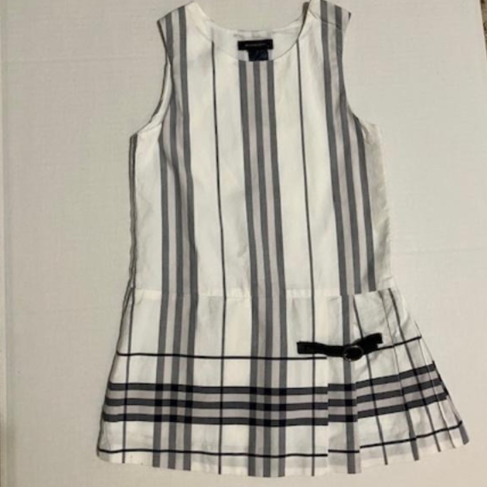 Burberry Toddler Girl Pinafore Dress Black and White